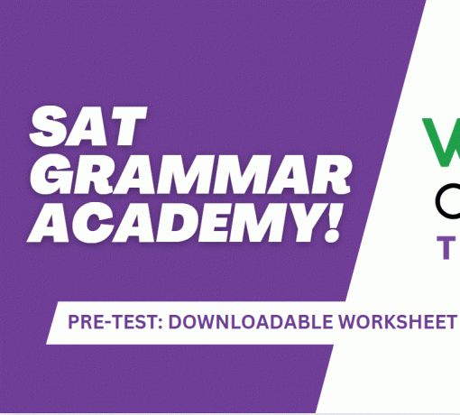 Grammar Academy for the SAT (Free Worksheets)